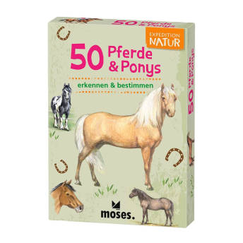 Expedition Natur 50 Pferde und Ponys Bestimmungskarten - 97 Geschenke für 7 bis 8 Jahre alte Mädchen