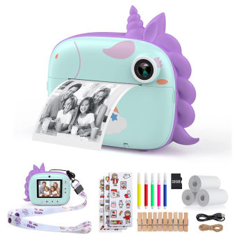 Digitale Sofortbildkamera fr Kinder mit Druckpapier  - 97 Geschenke für 7 bis 8 Jahre alte Mädchen