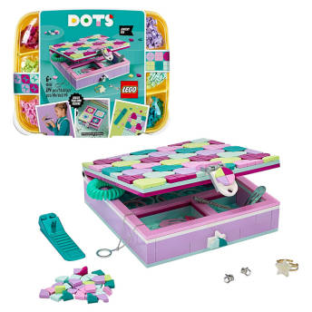 LEGO DOTS Schmuckbox Kreativset - 97 Geschenke für 7 bis 8 Jahre alte Mädchen