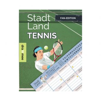 Stadt Land Tennis FanEdition Spieleblock mit 35 Blatt - 