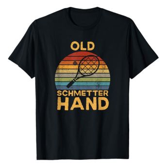 Witziges Tennis TShirt Old Schmetterhand - 36 originelle Tennis Geschenke für Spieler und Fans