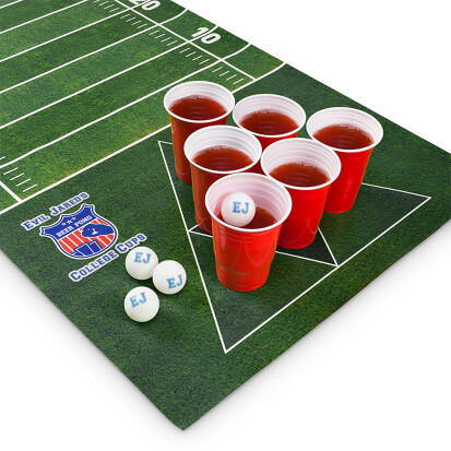 Beer Pong Set im American Football Design - 