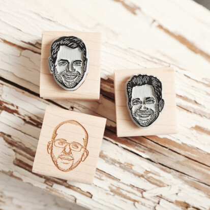 Individueller Portrait Stempel - 97 originelle Geschenke für Männer, die schon alles haben