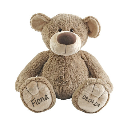 Teddy Br mit Name und Geburtsdatum personalisiert - 22 personalisierte Geschenke zur Geburt