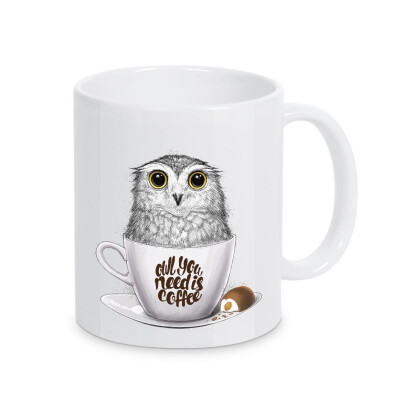 Kaffeetasse Owl you need is coffee - 