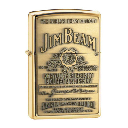 Zippo Feuerzeug mit Jim Beam Emblem - 