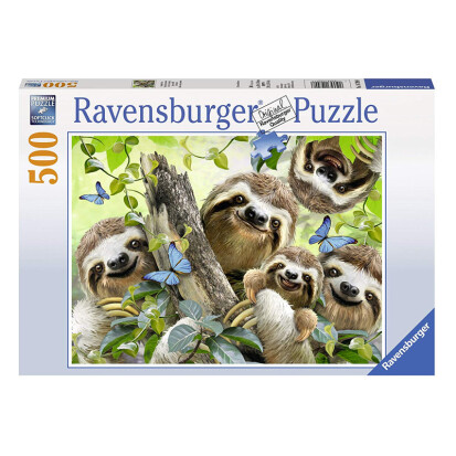 Ravensburger Puzzle Faultier Selfie mit 500 Teilen - 