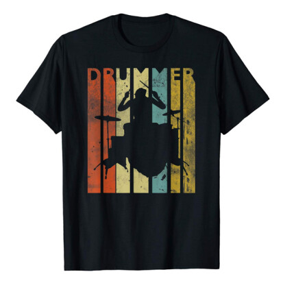 Drummer Shirt in Retro Farben - 