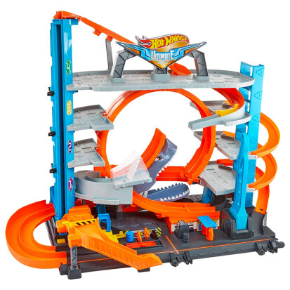 Hot Wheels Ultimate Parkhaus mit Looping fr 90 Autos - 80 Geschenke für 7 bis 8 Jahre alte Jungen