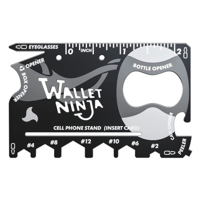 Wallet Ninja 18in1 Multitool - 97 originelle Geschenke für Männer, die schon alles haben