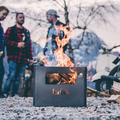 BEER BOX Bierkasten und Feuerkorb mit Flaschenffner - 