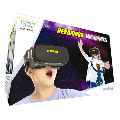 Heromask VR Headset mit Mathe Lernspielen - 80 Geschenke für 7 bis 8 Jahre alte Jungen