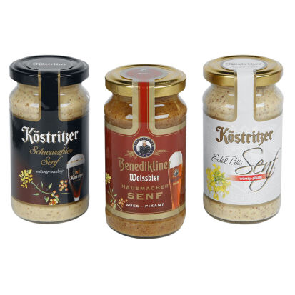 3tlg Bier Senf Geschenkset - 