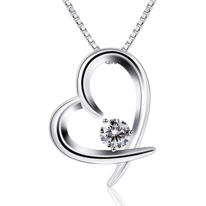 Herz Kette fr Damen aus 925 Sterling Silber - 54 originelle Valentinstag Geschenke für Frauen