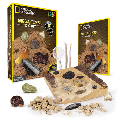 National Geographic MegaFossilienausgrabungssttte mit 15  - 80 Geschenke für 7 bis 8 Jahre alte Jungen