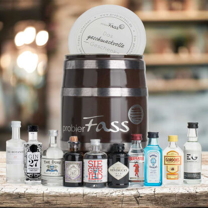 probierFass GIN Geschenkset mit Kostproben von 10  - 36 coole Geschenkideen für Deinen Bruder