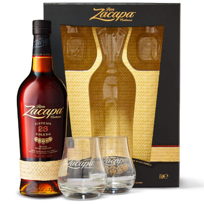 Ron Zacapa 23 Premium Rum Geschenkset mit 2 Glsern - 