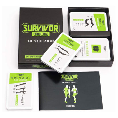 Survivor Challenge FitnessKartenspiel - 45 coole Geschenke für sportliche Männer