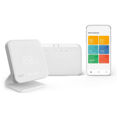 tado Smartes FunkThermostat Starter Kit V3 mit Standfu - 59 lustige und praktische Geschenke für das Home Office