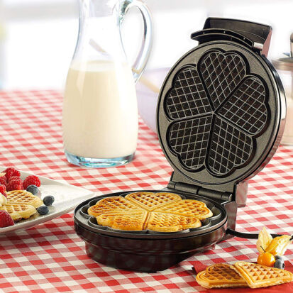 Waffeleisen fr leckere Herzwaffeln - 