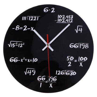 Mathematische Wanduhr als herausfordernde Gehirnbung - 