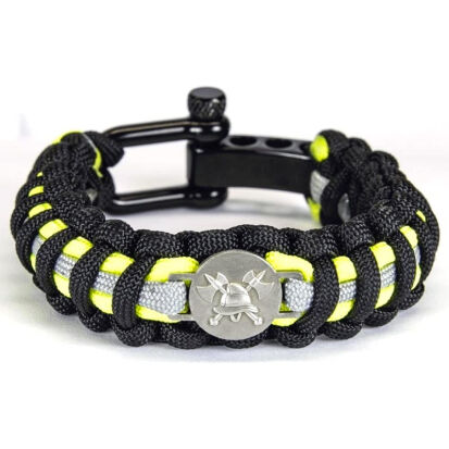 Reflektierendes Paracord Armband mit FeuerwehrEmblem - 