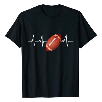 American Football Herzfrequenz TShirt - 35 originelle Geschenke für American Football Fans