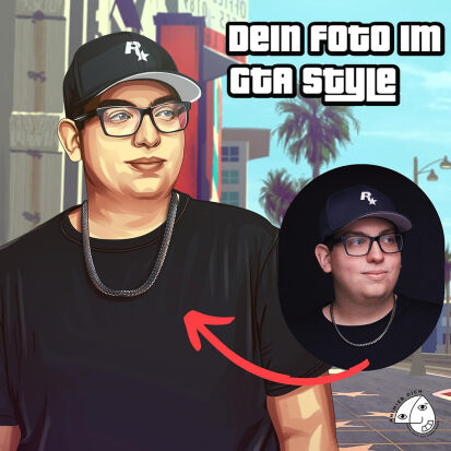 Personalisiertes Portrt im GTAStil - 