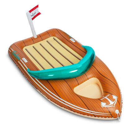 Riesige Luftmatratze im Boot Design - 41 coole und trendige Accessoires für Strand und Pool