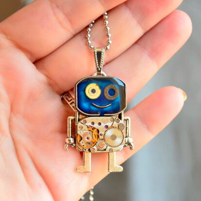 Roboter Steampunk Kette - 