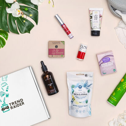 TrendRaider BeautyBox mit hochwertigen und nachhaltigen  - 24 Beauty, Pflege und Kosmetik Geschenke für Frauen