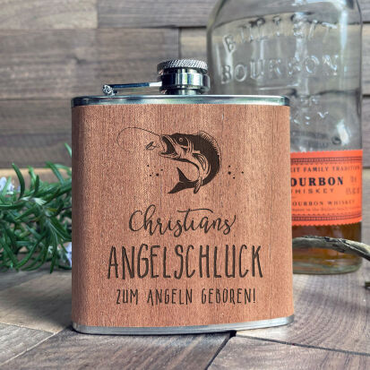 Personalisierter Flachmann Angelschluck - 