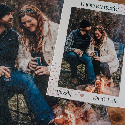 Persnliches Fotopuzzle in ValentinstagBox - 