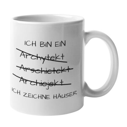 Witzige Tasse Ich bin ein Arschietekt  - 