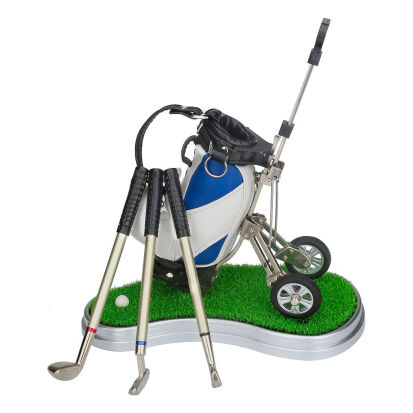 Dekorativer GolfStiftehalter mit drei Stiften im  - 