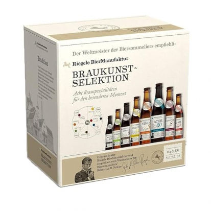 Riegele Biergeschenkset Braukunst Selection Meisterwerke  - 