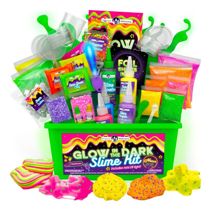 Tropical Glow in the Dark Schleim Set fr coole  - 