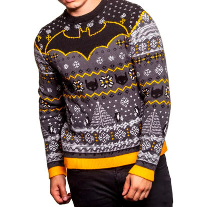 Offiziell lizenzierter BatmanStrickpullover fr die  - 27 hässliche Weihnachtspullover für die ganze Familie