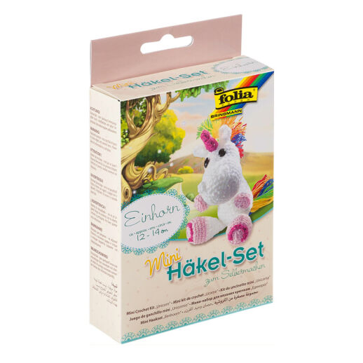 Mini Einhorn Häkelset für Kinder und Erwachsene