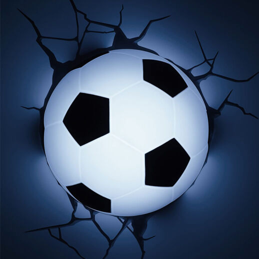 3D Fußball Wandlampe