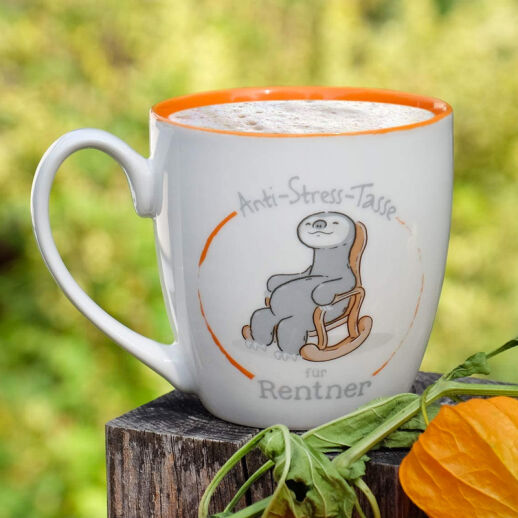 Witzige Anti-Stress-Tasse für Rentner