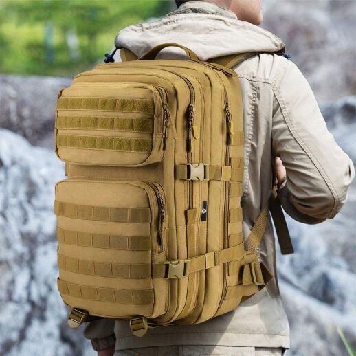 Taktischer 45L Rucksack für Angeln, Jagd, Wandern und Survival