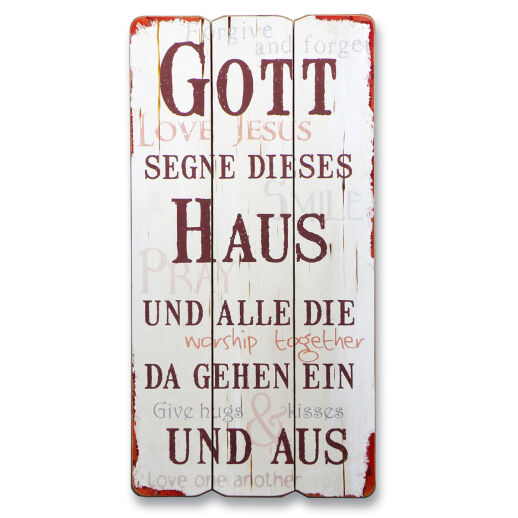 Wandbild »Gott segne dieses Haus«