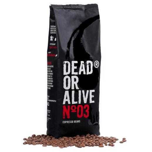 DEAD OR ALIVE No 3 - Extra starke Espresso Bohnen mit viel Koffein