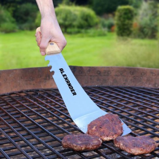 Grillmachete mit Gravur