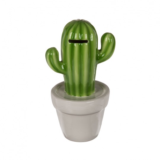 Kaktus Spardose aus Keramik